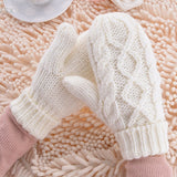 Winter Knitted Fingerless Mittens