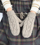 Winter Knitted Fingerless Mittens