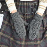 Winter Knitted Fingerless Mittens