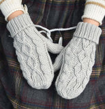 Winter Knitted Fingerless Mittens